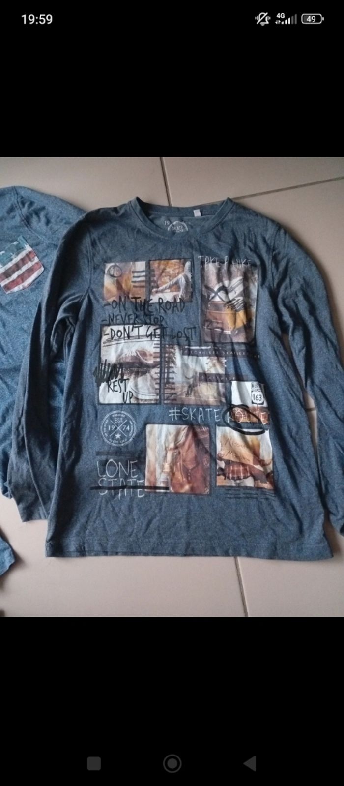 Lot de 2 tee shirts 14 ans - photo numéro 2