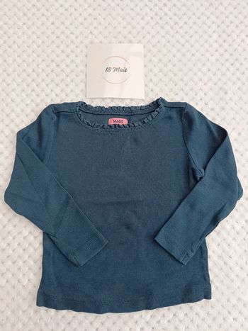 T-shirt Manches Longues Bleu Marine – Magic 18 Mois