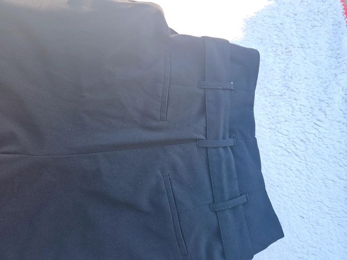 Pantalon Fluide paperbag Noir - photo numéro 8