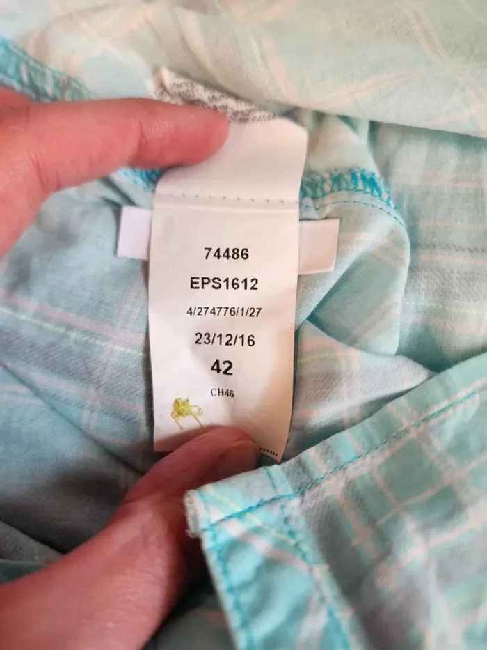 🌸Blouse/Chemisette a carreaux Decathlon Taille 42🌸 - photo numéro 6