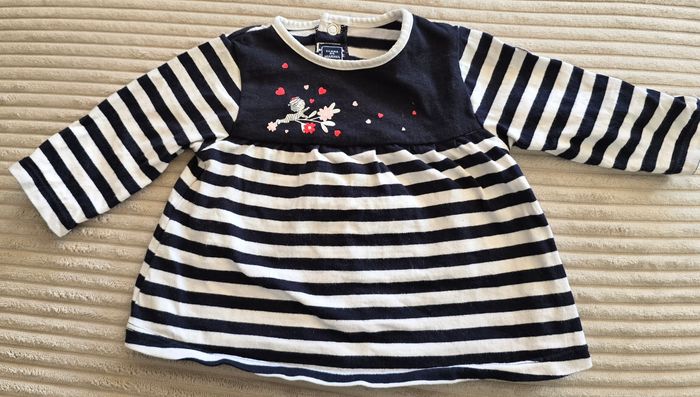 T-shirt marinière bébé 3 mois – Terre de Marins - photo numéro 2