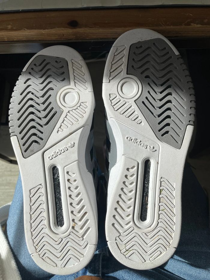 Baskets Adidas Drop Step J grise et noire - photo numéro 11