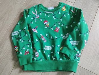 Pull de Noël Looney Tunes taille 4/5 ans