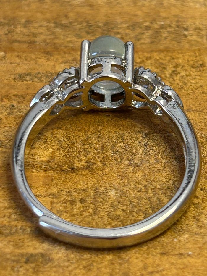 Bague réglable en laiton et en aigue-marine – Sérénité & Communication - photo numéro 6