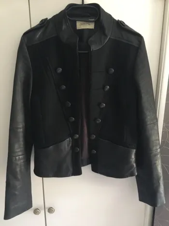 Blouson cuir véritable Eleven Paris