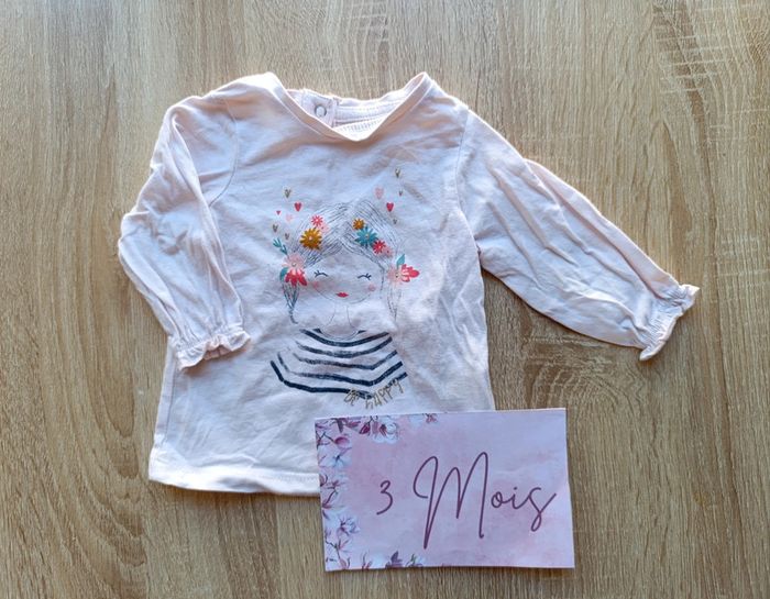 T-shirt manche longue Orchestra - 3 mois fille