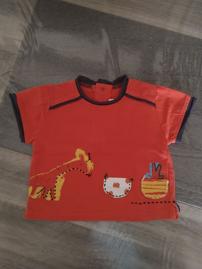 T-shirt garçon Catimini 3 mois - photo numéro 2