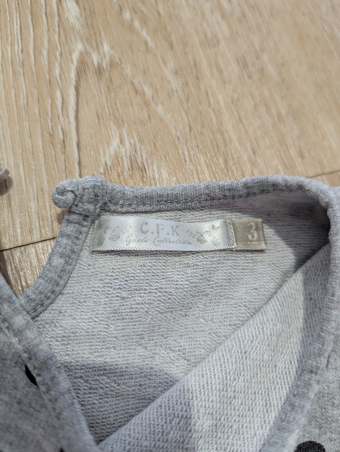 Robe grise 36 mois bebe - photo numéro 3