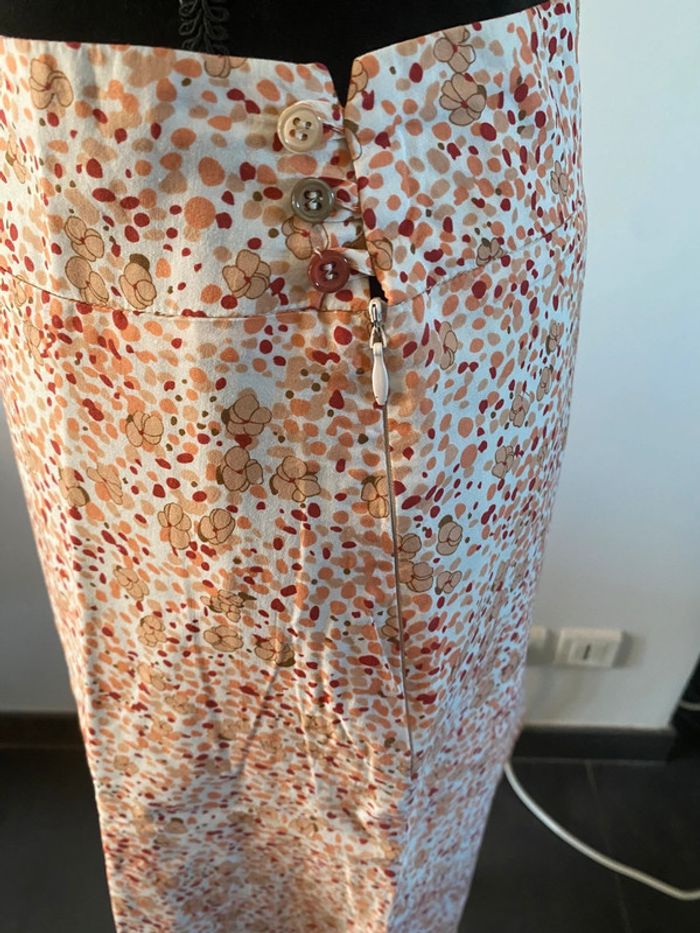 Jupe Etam à fleurs style liberty et pois taille 36 - photo numéro 5