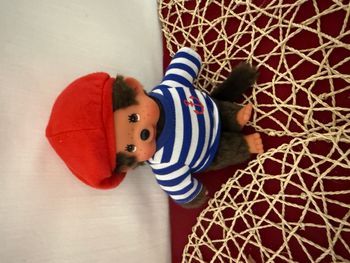 Kiki peluche marin beret Monchhichi Sailor Beret Boarder Boy Sekiguchi