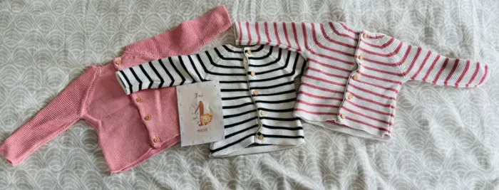 Lot de 3 pulls fille - Kiabi - Taille 1 mois - photo numéro 2