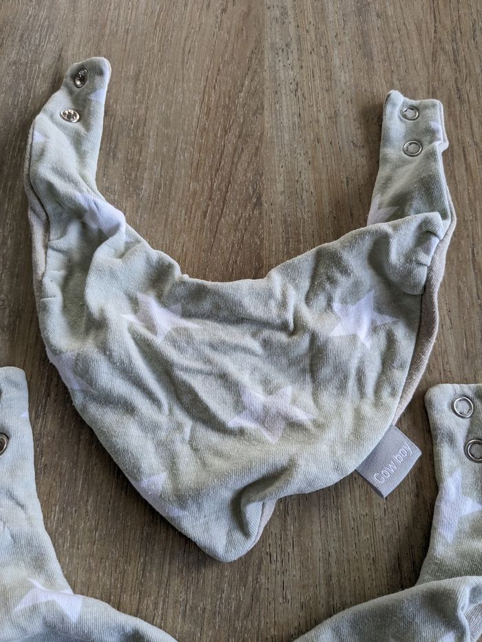 Foulards bavoirs doublure plastifiée 3 pommes - photo numéro 2