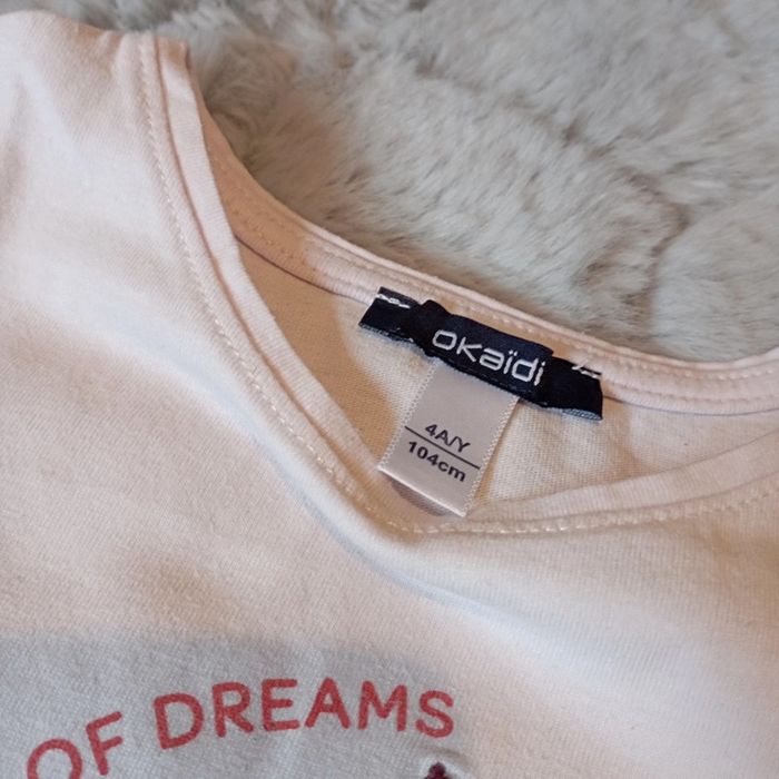 Superbe t-shirt MC 4 ans 🌹 Okaïdi 🌹 excellent état - photo numéro 3