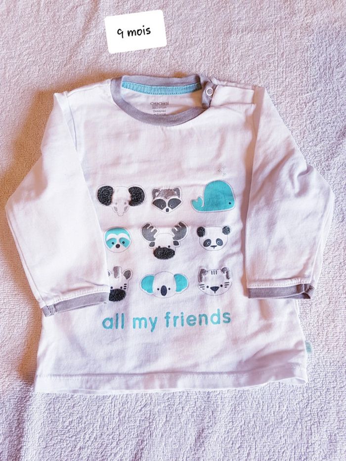 T-shirt obaïbi 9 mois
