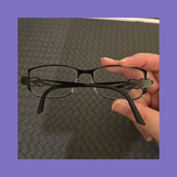 Monture de Lunettes de Vue IK Occhiali Noire Design Branches Découpées Très Bon État - photo numéro 2