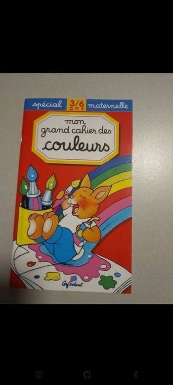 Mon grand cahier des couleurs 3/6ans