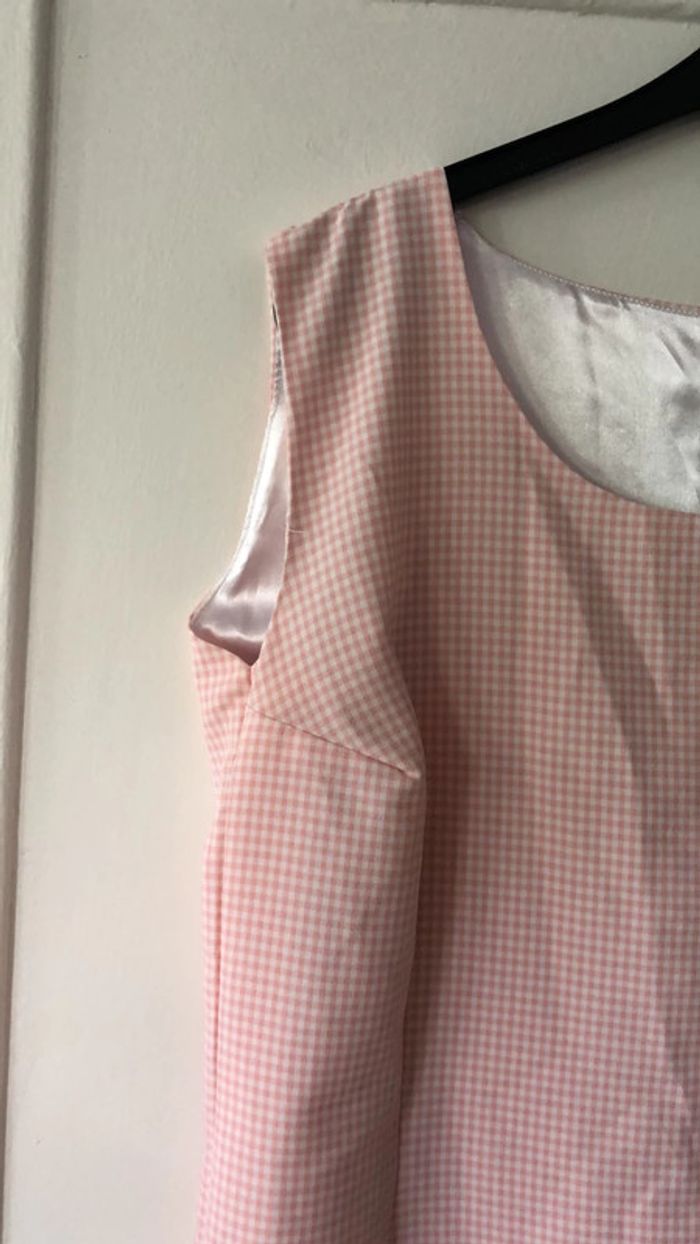 Robe vichy rose - photo numéro 3