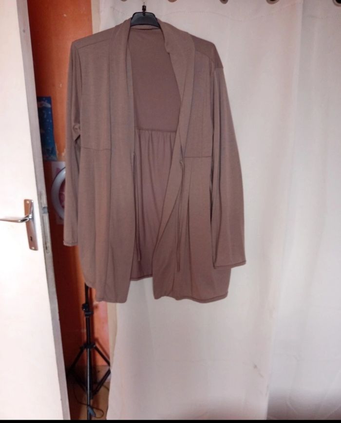 Gilet femme marron taille L