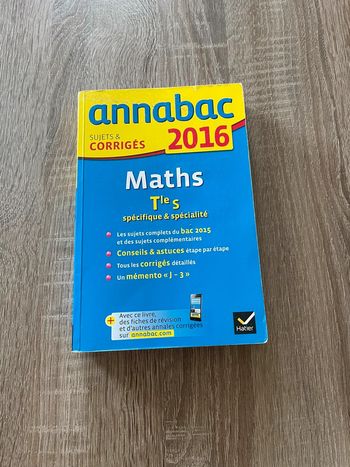 Livre annabac 2016 🥰 maths terminale S