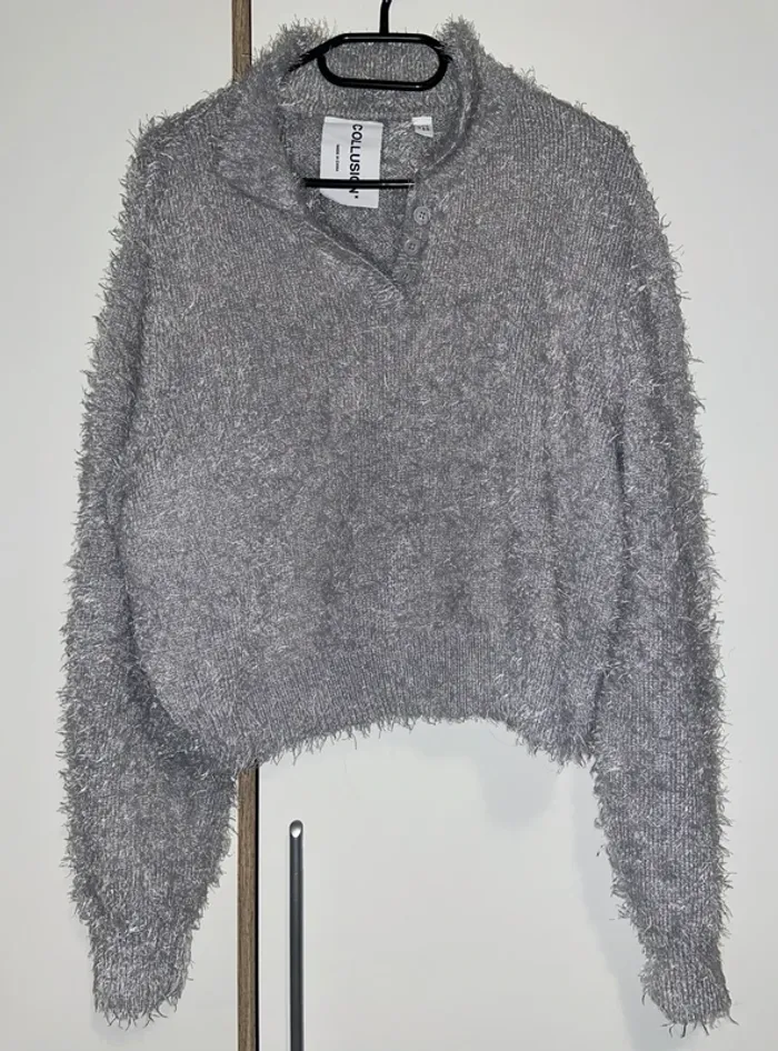 Pull gris - photo numéro 2