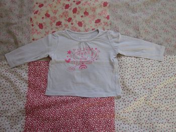 T-Shirt manches longues gris clair 6 mois