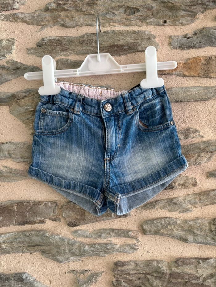 Short en jean 12-18 mois
