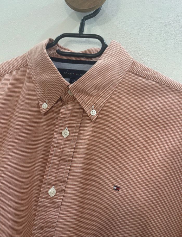 Chemise à carreaux rouge et blanc tommy Hilfiger - photo numéro 2