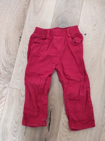 Jean rouge 18mois