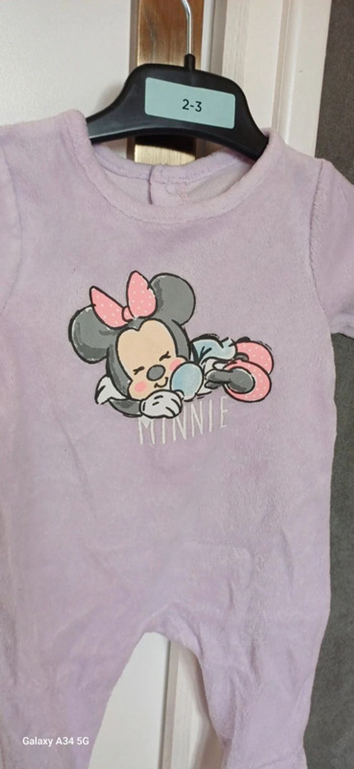 Pyjama velours minnie 1 mois - photo numéro 2