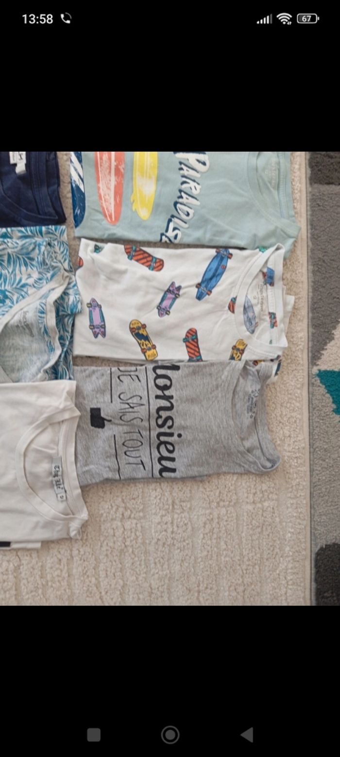 Lot de t shirts mc 12 ans - photo numéro 8
