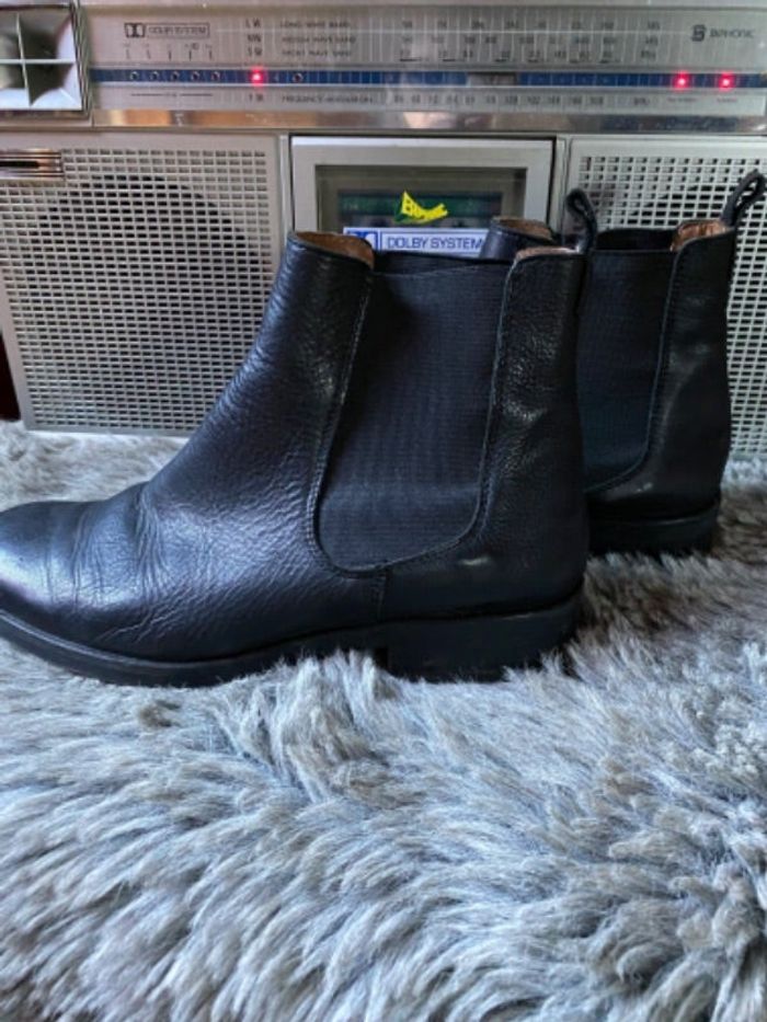 Bottines cuir noires Sixty Seven P 36