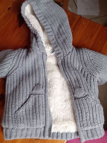 Pull veste 2 en 1 doublée