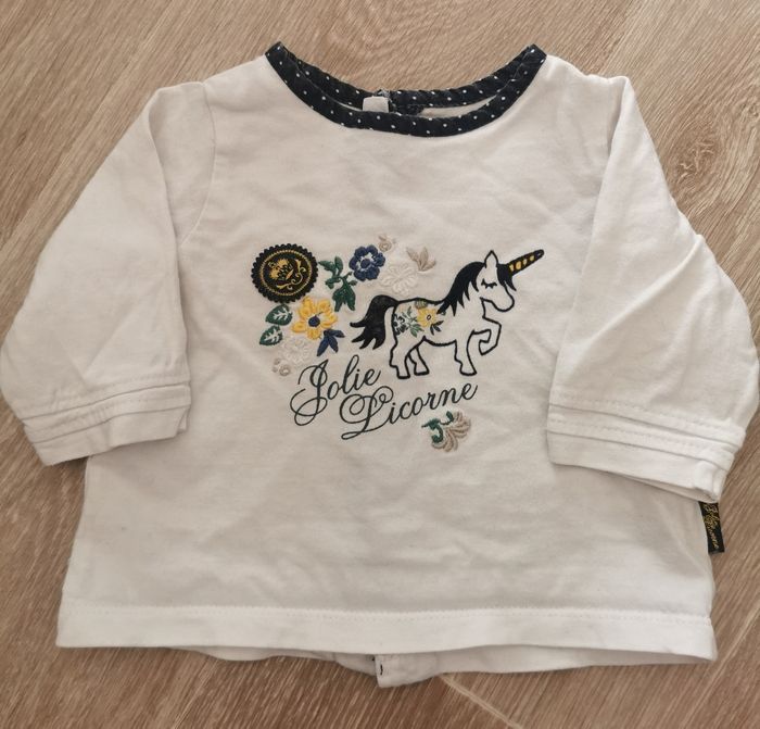 T-shirt manches longues licorne