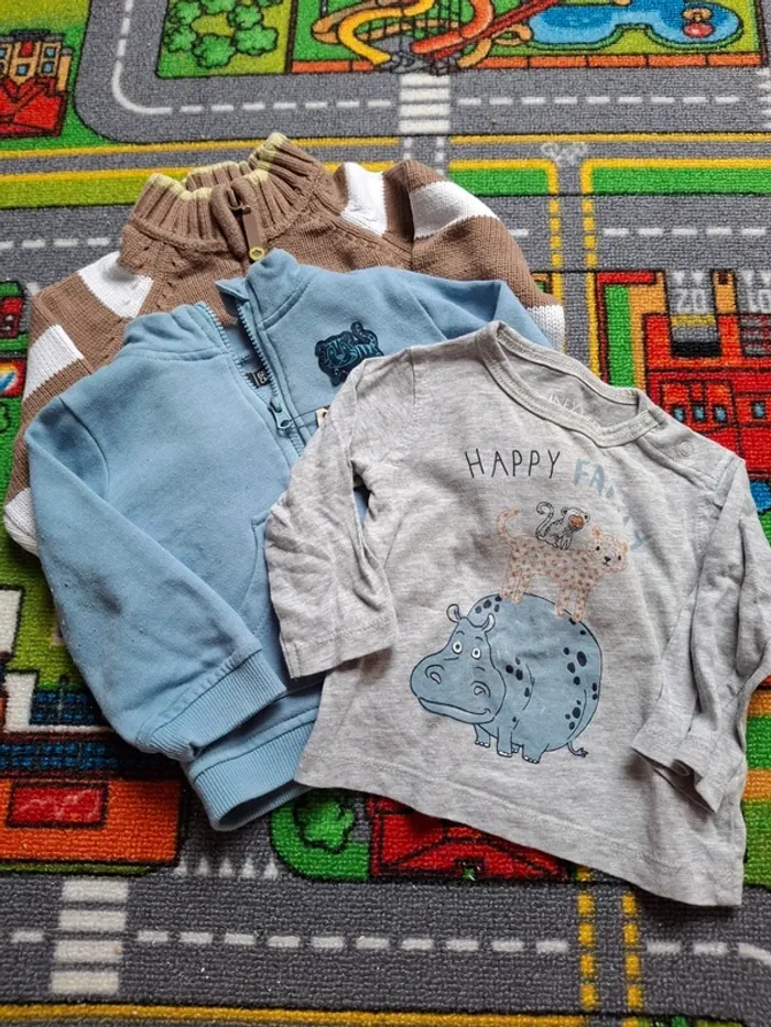 Lot gilets et t-shirt