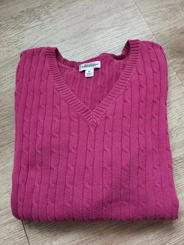 Pull torsadé Croft & Barrow – Taille M