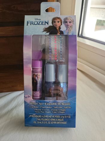 Set vernis beaume à lèvres reine des neiges