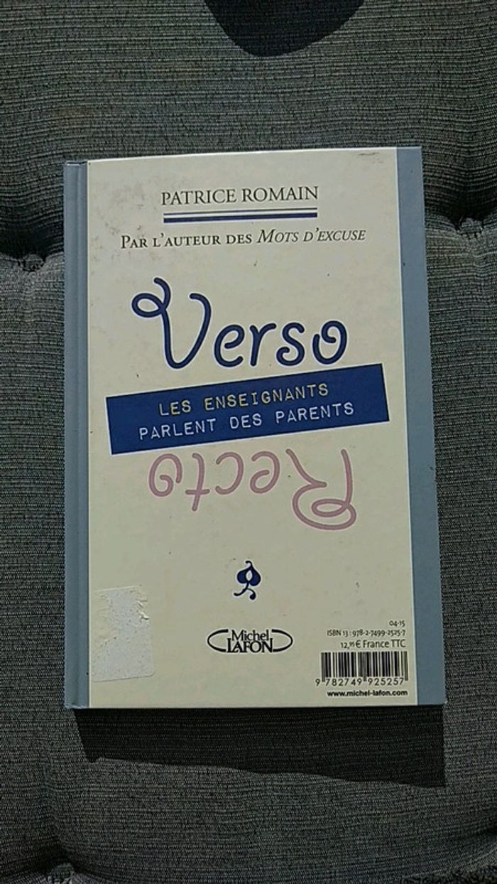 Roman recto verso Patrice Romain