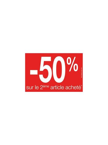 Réduction sur votre 2 ème le moins cher de votre commande