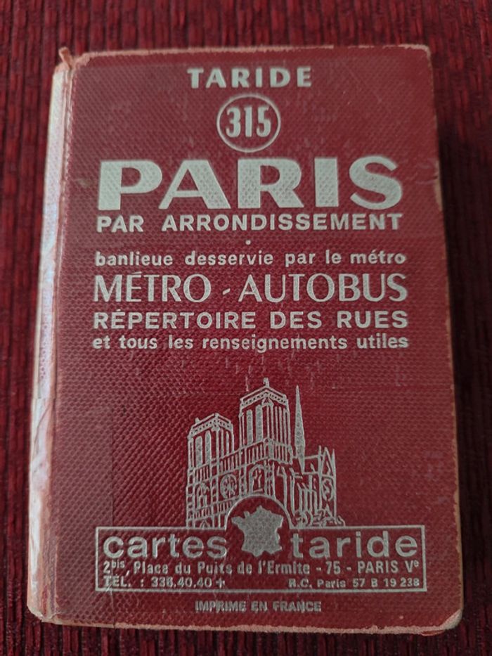 Guide ancien Paris par arrondissement - Métro, autobus..