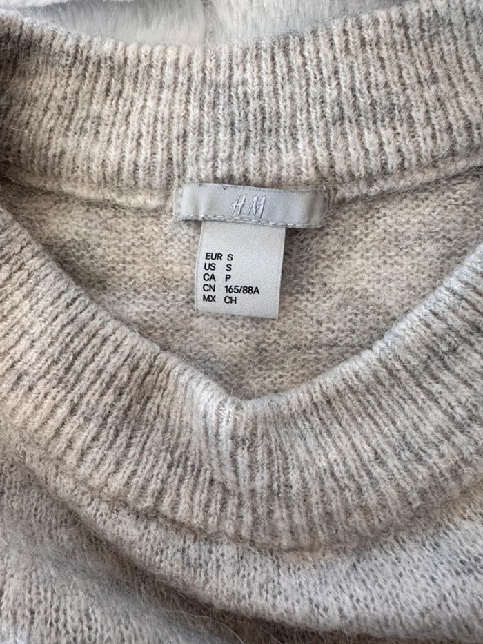 Pull gris chiné - photo numéro 2