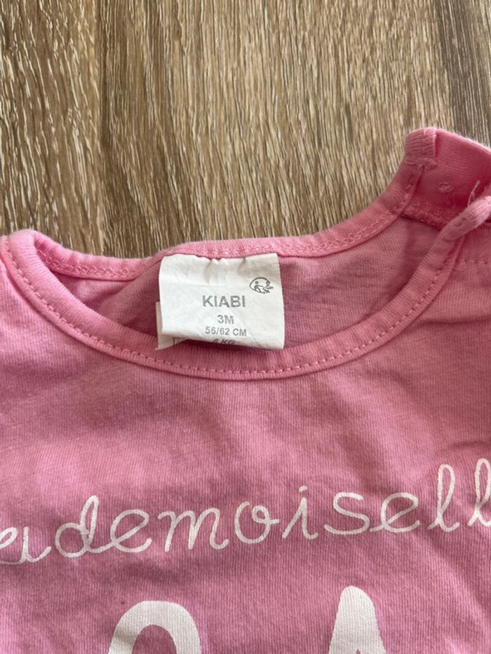 Lot tee shirt manches longues 3 mois - photo numéro 3