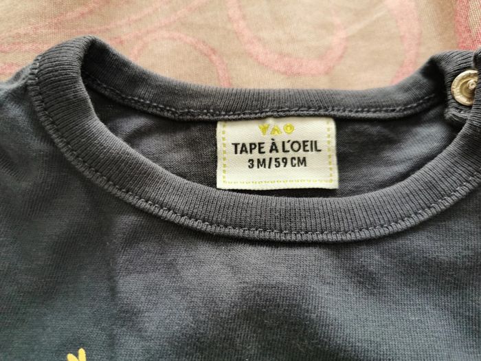 Lot de 2 t-shirts 3 mois - photo numéro 3