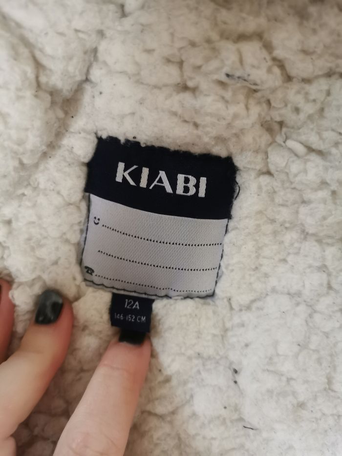 Manteau mi-long avec capuche kaki 12 ans - photo numéro 4