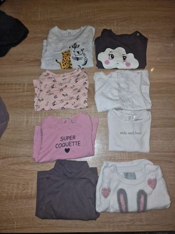 Lot de 7 tshirt manches longues 6 mois