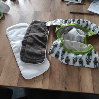 Vends Lot 3 couches lavable avec leur insert