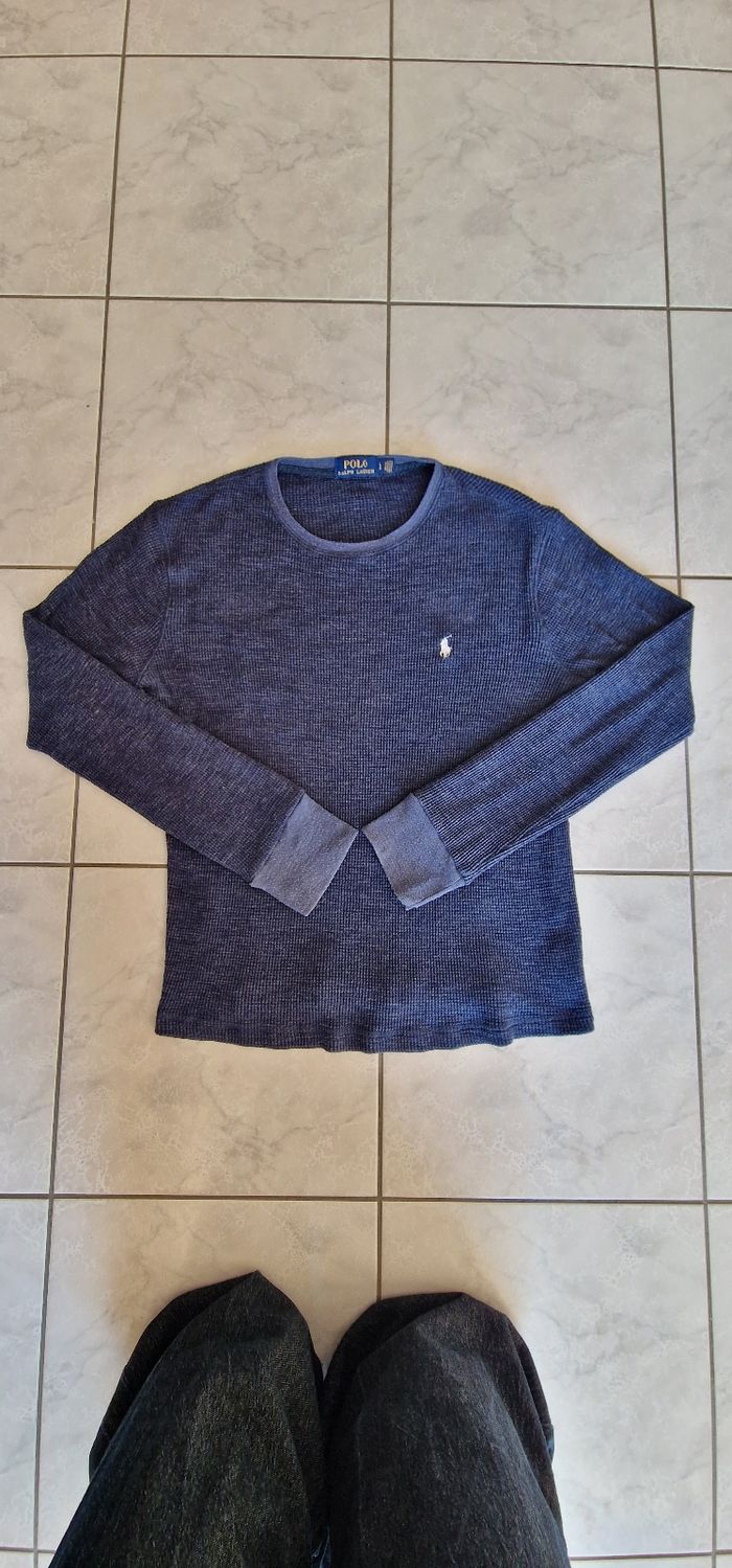 Pull d'hiver manche longue coloris bleu marine taille L ( 40/42 ) / Ralph Lauren