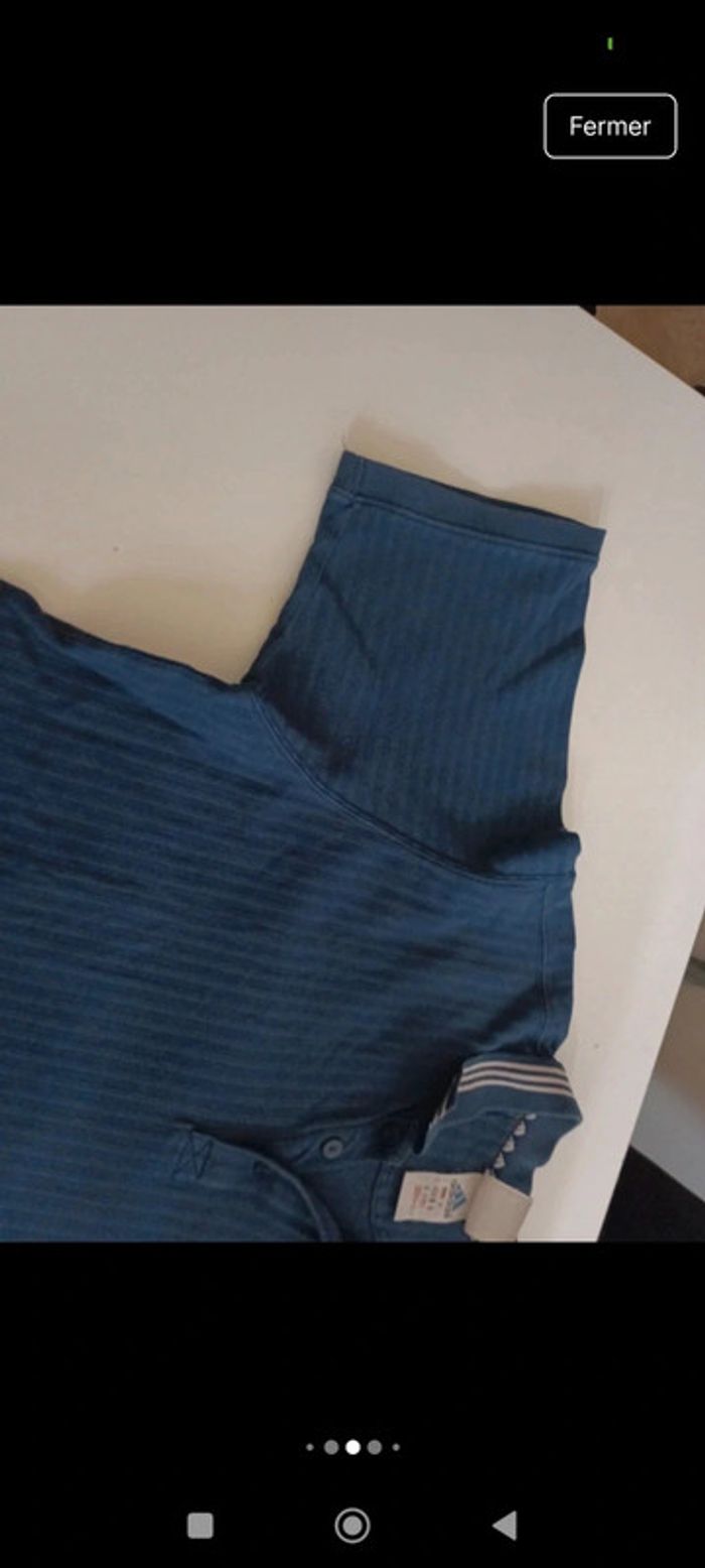 Tee shirt Polo homme Adidas x Roland Garros taille XXL rétro vintage - photo numéro 6