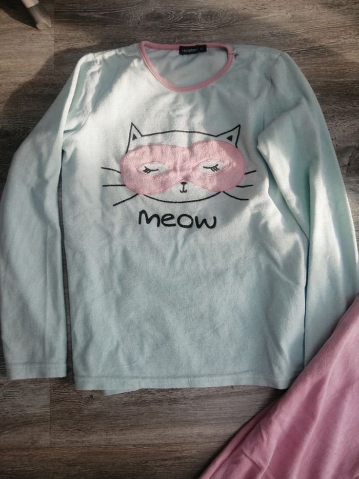 Pyjama velours chat 12A - photo numéro 2