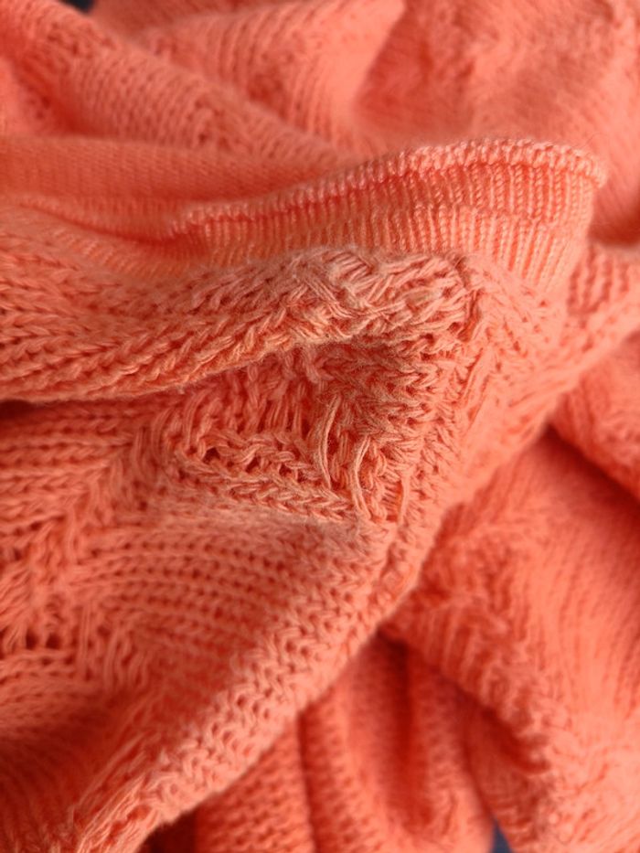 Pull col V orange - photo numéro 9