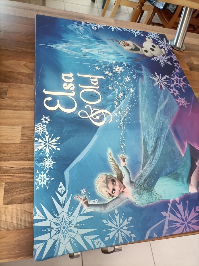 Cadre phoforescent Reine des Neiges bleu Elsa et Olaf - photo numéro 5